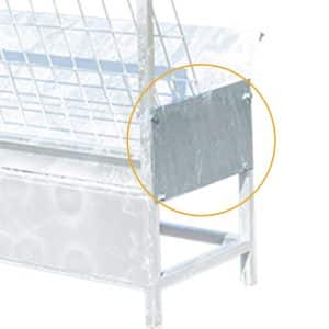 Right End Caps with bolts for bunk feeders