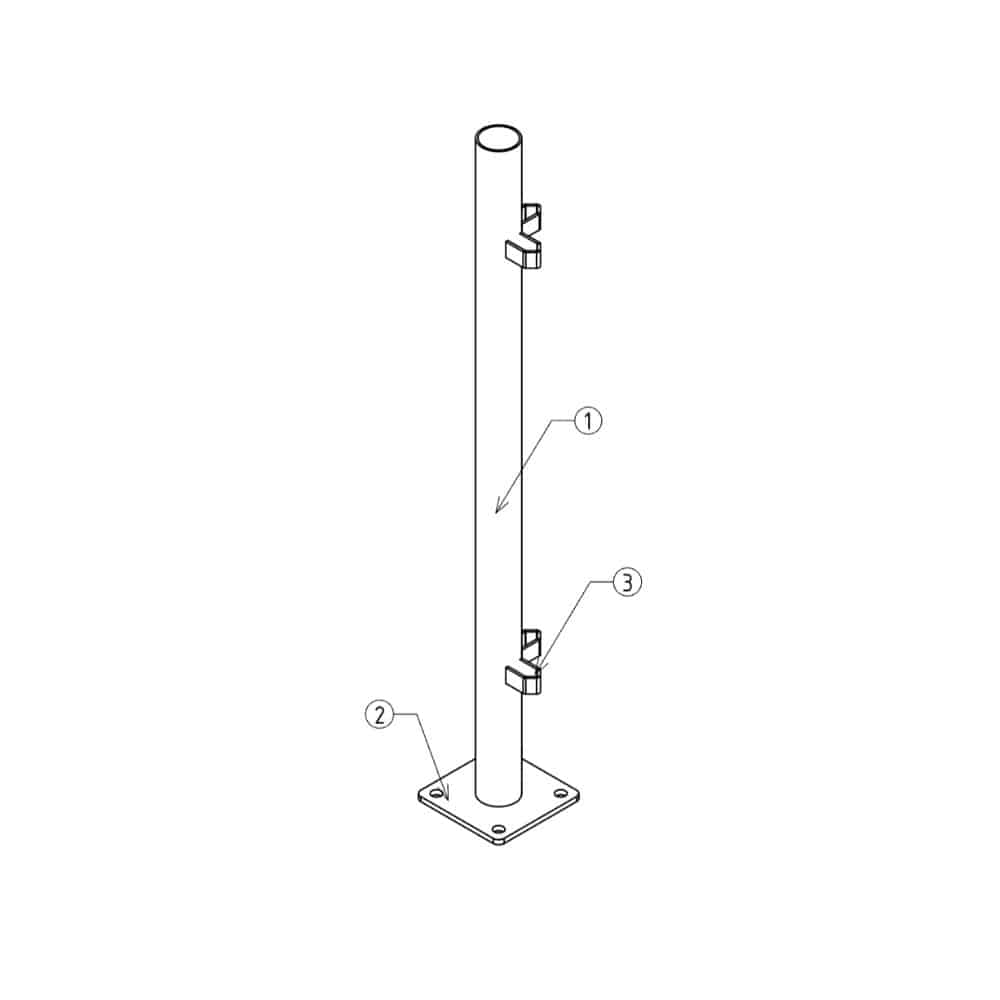 3 1 - Corner Connecting Post