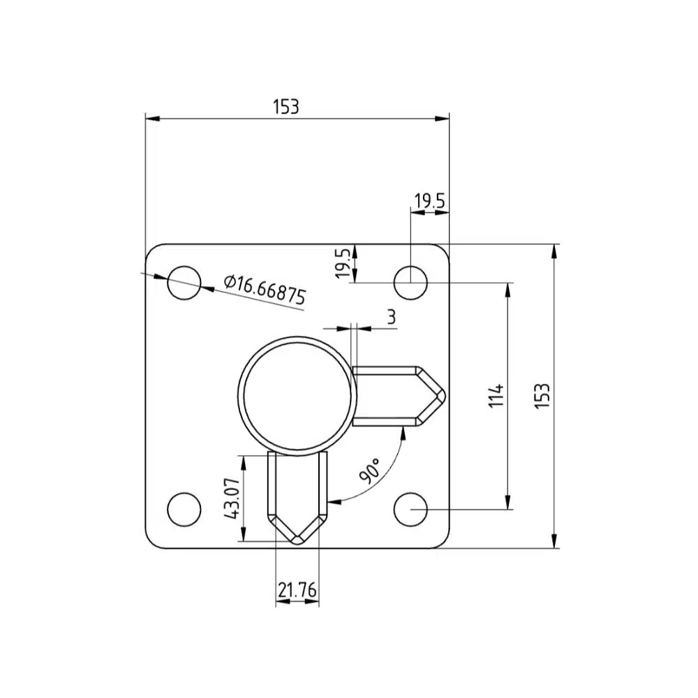 4 1 - Corner Connecting Post