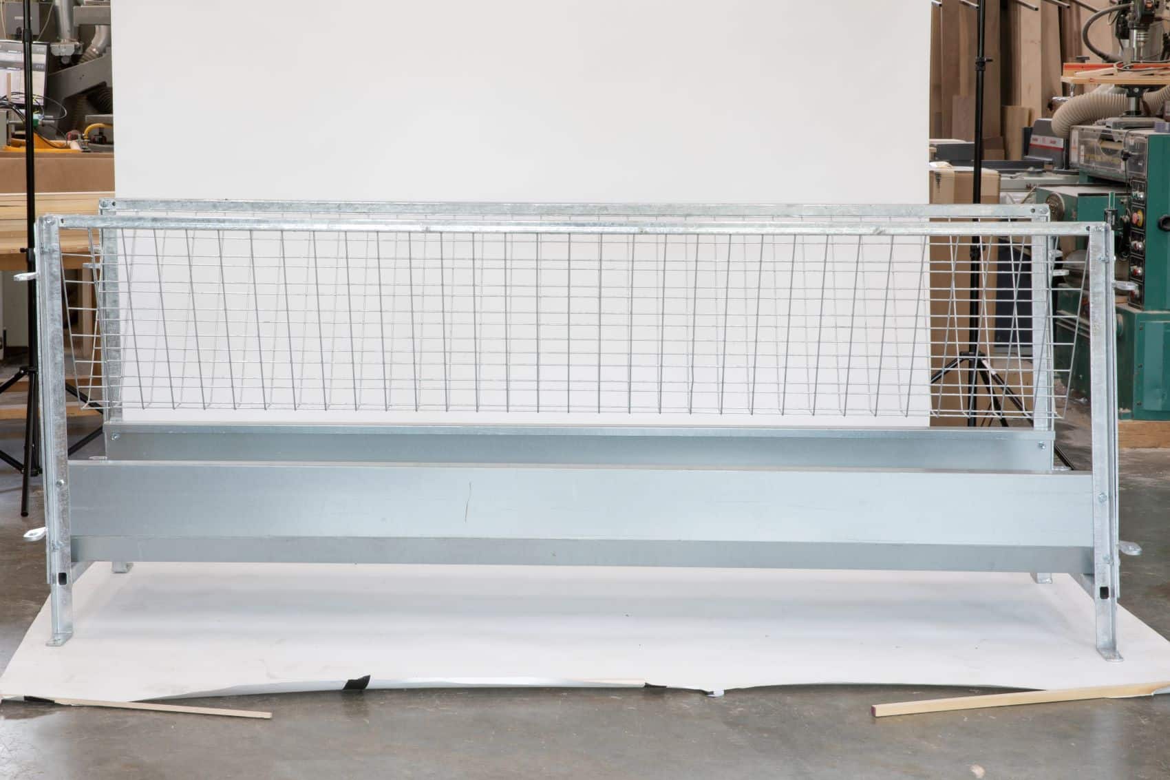 walk thru feeder2 - 8' Sheep Double sided Walk Through with hay rack